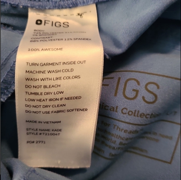 FIGS Ciel Womens Kade Petite Cargo Scrub Pant in Large / Tall - Picture 3 of 6